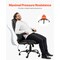 Black Height Adjustable Executive Desk Chair with Rocking Function and Comfortable Foam Seat